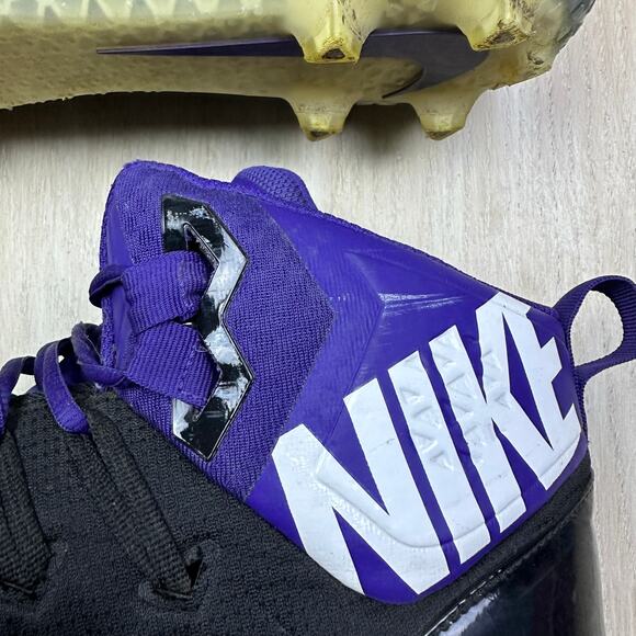 Nike Force Savage Elite 2 Black Purple White High Top Football Cleats Turf US 16 - Picture 6 of 16